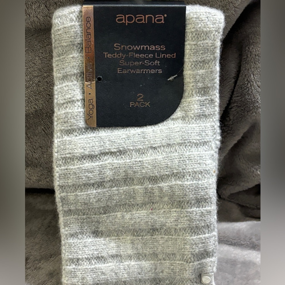 APANA Terry Fleece Lined Ear Warmers NWT